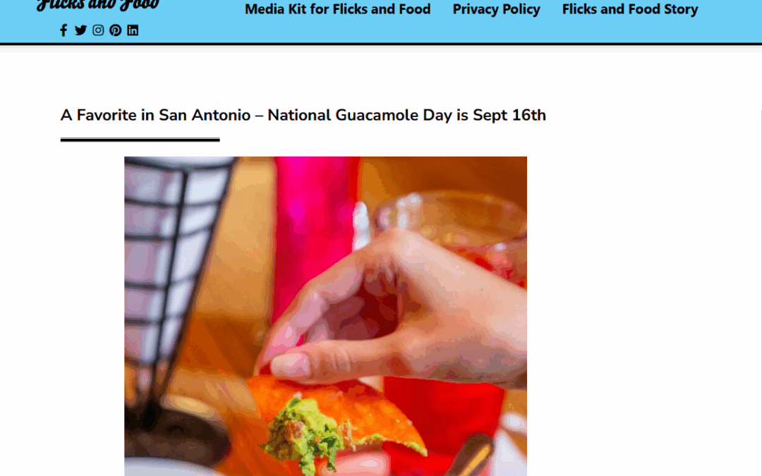 Flicks and Food Nat Guac Day